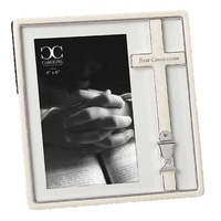 Roman Inc Caroline Collection - First Communion Photo Frame - White