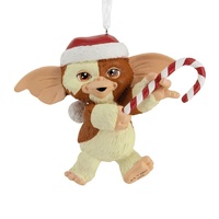 Hallmark Resin Hanging Ornament - Gremlins Gizmo in Santa Hat