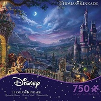 Thomas Kinkade Disney 750pc Puzzle - Beauty & the Beast Dancing in the Moonlight