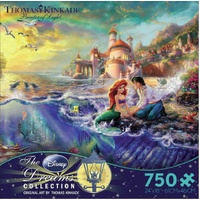 Thomas Kinkade Disney 750pc Puzzle - The Little Mermaid