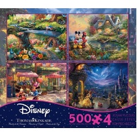 Thomas Kinkade Disney 4 x 500pc - V1