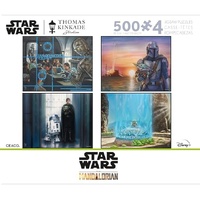 Thomas Kinkade Star Wars 4 X 500pc - Mandalorian