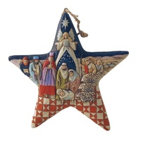 Jim Shore Heartwood Creek - Nativity Star Hanging Ornament