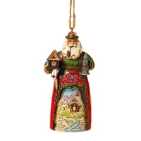 Jim Shore Heartwood Creek Christmas Around The World - German Santa Hanging Ornament