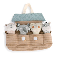 Demdaco Baby - Noah's Ark With Squeakers Plush Toy Set