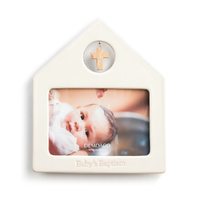 Demdaco Baby - Tender Blessings Pink Baptism Photo Frame 4x6"