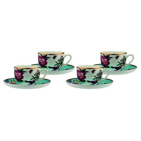 Ashdene Jardin Peony - Teacup & Saucer Set Of 4