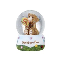 Ashdene Honey Pot Bear - Honey Pot Bear Small Snowglobe