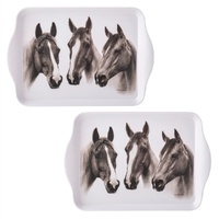 Ashdene Horse Trio - Chestnut Scatter Tray Set of 2