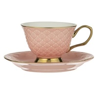 Ashdene Ripple - Cup & Saucer - Blush