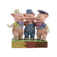 Jim Shore Disney Traditions - The Three Little Pigs - Squealing Siblings