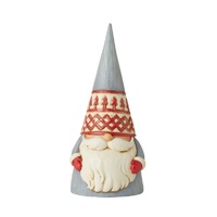 Jim Shore Heartwood Creek Nordic Noel - Grey Trees Hat Gnome