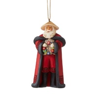 Jim Shore Heartwood Creek Christmas Around The World - Filipino Santa Hanging Ornament