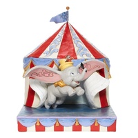 Jim Shore Disney Traditions - Dumbo Flying out of Tent Scene - Over the Big Top