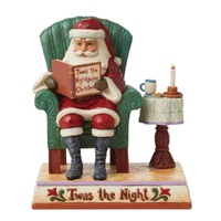 Jim Shore Heartwood Creek Twas The night - Santa Reading