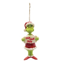 Dr Seuss The Grinch by Jim Shore - Grinch Stink Stank Stunk PVC Hanging Ornament