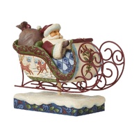 Jim Shore Heartwood Creek Victorian - Santa in Sleigh