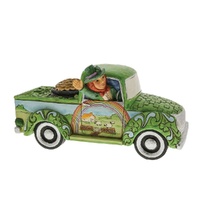 Jim Shore Heartwood Creek - Leprechaun in Green Truck