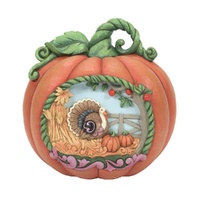 Jim Shore Heartwood Creek - Harvest Pumpkin with Scene