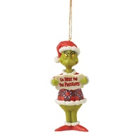 Dr Seuss The Grinch by Jim Shore - Grinch I'm Here Hanging Ornament