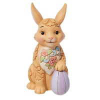 Jim Shore Heartwood Creek Easter - Mini Floral Easter Bunny