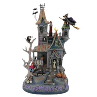 Jim Shore Heartwood Creek - LED Musical Haunted House Masterpiece