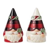 Jim Shore Heartwood Creek Highland Glen - Santa Gnome Salt & Pepper Shaker