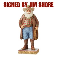 Jim Shore Heartwood Creek - Western Santa (Signed by Jim Shore)