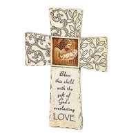 Joseph's Studio Baptism/Christening Wall Cross - Jesus Loves Me