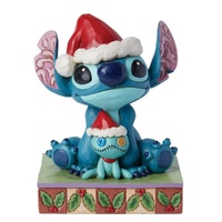 Jim Shore Disney Traditions - Santa Stitch with Scrump