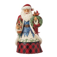 Jim Shore Heartwood Creek Highland Glen - Santa with Birdhouse