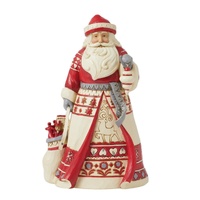 Jim Shore Heartwood Creek Nordic Noel - Santa with Toy Bag