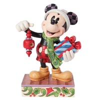 Jim Shore Disney Traditions - Santa Mickey with Present Holiday Limited Edition