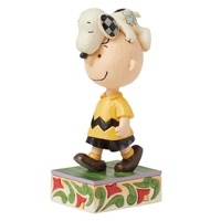 Peanuts by Jim Shore - Snoopy on Charlie Brown's Head