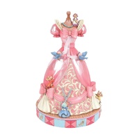 Jim Shore Disney Traditions - Cinderella's Pink Dress Musical Figurine