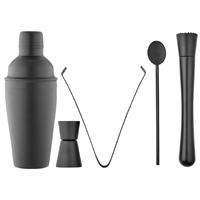 Tempa Aurora - Matte Black 5pc Cocktail Set