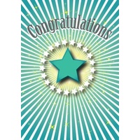 Greeting Card - Congratulations - Starburst