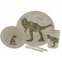 Roarsome Organic Bamboo Dinner Set