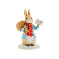 Beatrix Potter Winter Figurine - With Love From Peter Rabbit