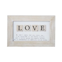 Emporium Large Love Scrabble Wall Decor