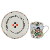 Cardew Design Alice In Wonderland Mad Hatter and Friends Cup & Saucer