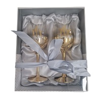 Gold Ombre Mr And Mrs Wine Glass Set