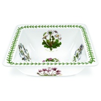 Portmeirion Botanic Garden - Square Salad Bowl - 26cm Mixed Motifs