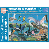 Blue Opal Puzzle - Garry Fleming Wetlands & Marshes 1000pc