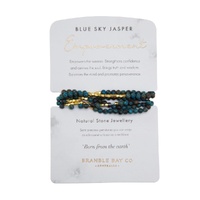 Bramble Bay Collections - Natural Stone Empowerment Wrap Bracelet