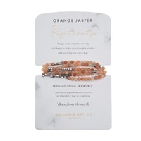 Bramble Bay Collections - Natural Stone Positivity Wrap Bracelet