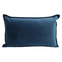 NF Living Velvet Lumbar Cushion - Ocean 30x50cm