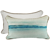 NF Living Linen Lumbar Cushion - Vitamin Sea 30x50cm