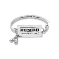 Disney Couture Kingdom - Dumbo - Flying Elephant Circus Ticket Bangle White Gold