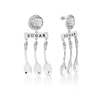 Disney Couture Kingdom - Mary Poppins - A Spoonful of Sugar Earrings White Gold